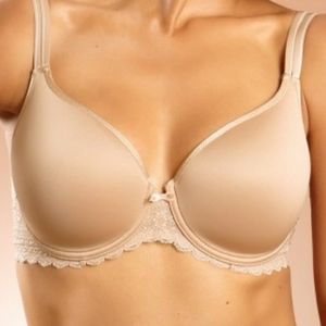 Chantelle Merci Spacer Lace-Trim T-Shirt Bra
36DD